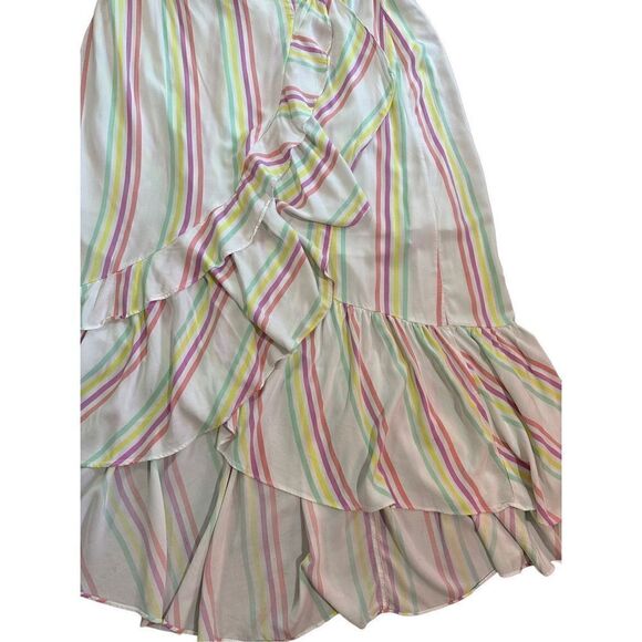 Torrid Ivy Stripe Challis Hilo Maxi Skirt pastel sz 2 - Picture 7 of 11